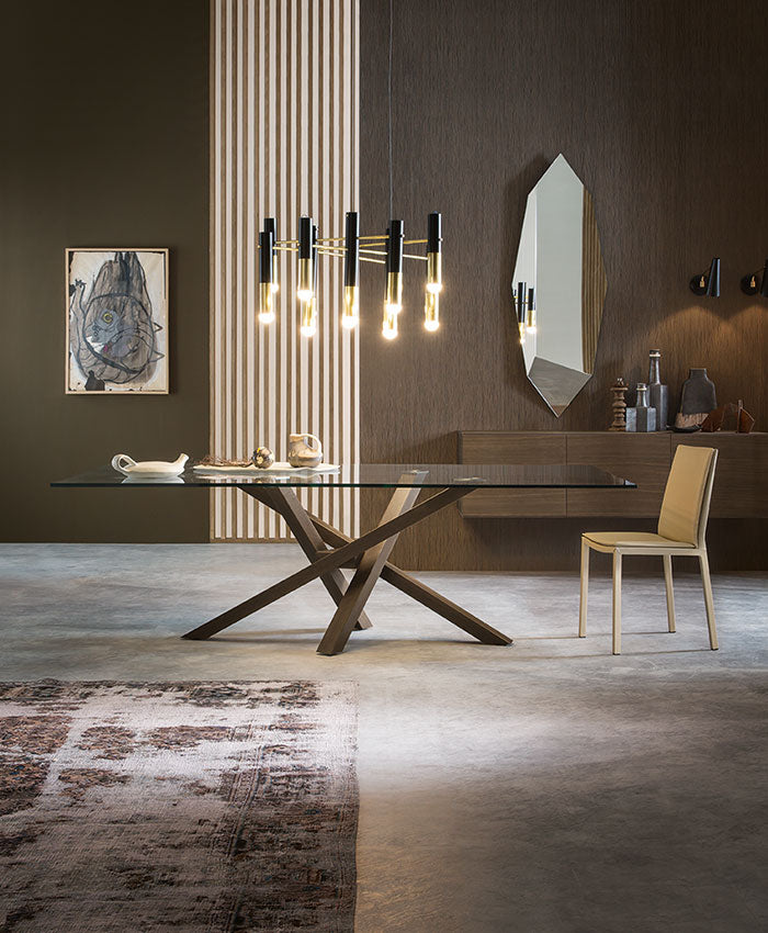 Tavolo Ovale Tavolo Cristallo Riflessi Riflessi Tavolo Moderno